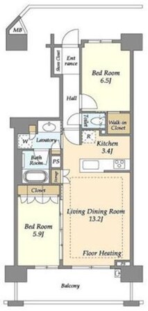 ブランズ川口本町の物件間取画像